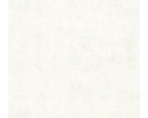 Wit vliesbehang met fijne structuur in pleisterlook.