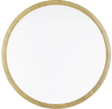 Ronde LED-plafondlamp met houten frame