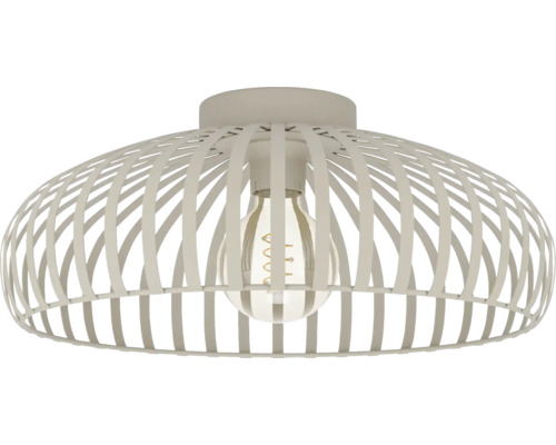 EGLO Plafondlamp Mogano 3 Ø 43 cm zand 1 lamp IP20 Plafondlamp met lampenkap van metalen strips