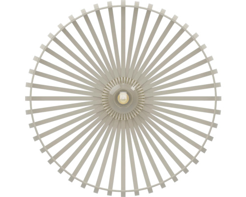 Plafondlamp met lampenkap van spijlen