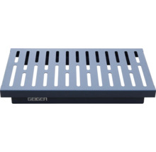 Geiger afdekking voor afwateringsgoten met langwerpige openingen