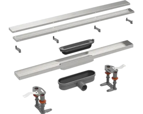 Douchegoot set met accessoires voor badkamerontwerp