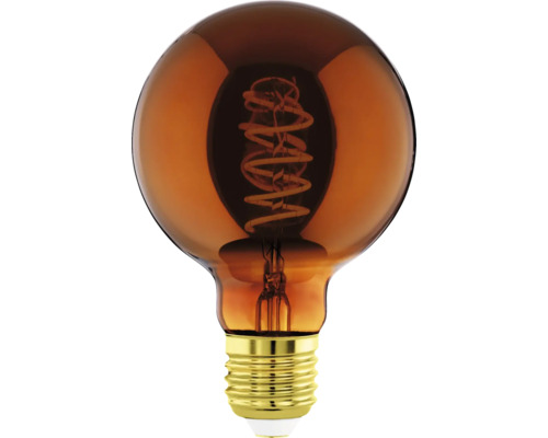 Decoratieve gloeilamp met gedraaide gloeidraad