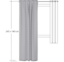 Lichtdicht gordijn, circa 245 bij 140 centimeter