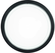 Ronde plafondlamp met zwart frame