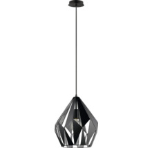 Zwarte hanglamp in geometrisch design