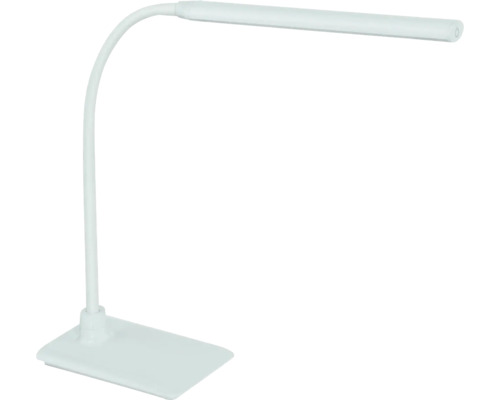 Witte led-tafellamp met flexibele arm