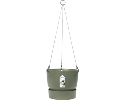 Hangende bloempot met ophangsysteem voor planten