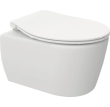 Wandcloset van keramiek met toiletzitting