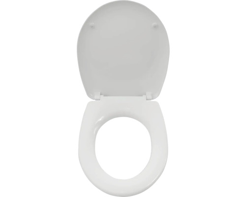 Toiletdeksel met open deksel