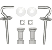 Bevestigingsset voor toiletbrillen met schroeven, ringen en moeren