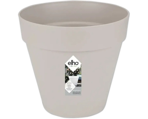 ELHO Plantenpot, Loft urban, warm grijs, Ø 30 cm Bloempot met watergeefsysteem
