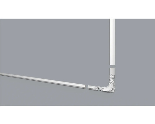 Hoekprofiel met decoratieve elementen voor interieur