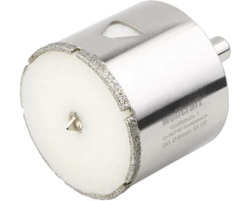 Wolfcraft diamantboor met centreerboor, diameter 60 millimeter