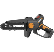 Accu-mini-kettingzaag met een zaaglengte van 15 cm van Worx