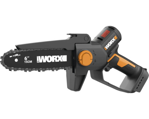Accu-mini-kettingzaag met een zaaglengte van 15 cm van Worx