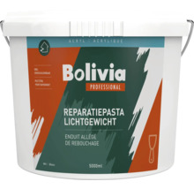 Bolivia Professional Lichtgewicht reparatiepasta op acrylbasis, wit, 5000 milliliter