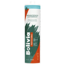 Bolivia Professional reparatiepasta lichtgewicht koker, 310 milliliter, wit, acryl, snel overschilderbaar.