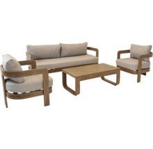 Tuinmeubelset met bank, stoel en tafel voor buiten