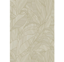 Detailweergave van een behang met een bladerenmotief