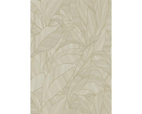 Detailweergave van een behang met een bladerenmotief