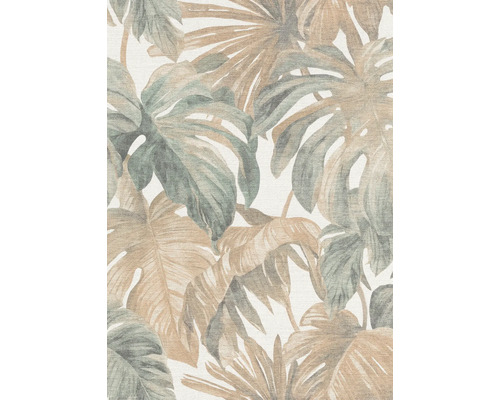 Behang met tropisch bladerpatroon