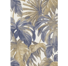 Behang met bladerpatroon