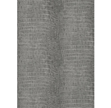 Grijs behang met krokodillenleerlook