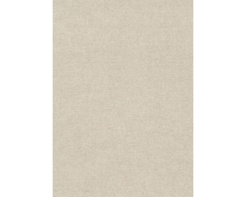 Close-up van een beige textielbehang met fijne structuur.