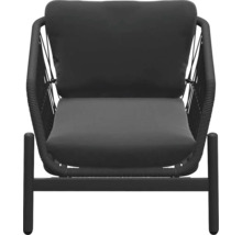 Tuinfauteuil met kussens en gevlochten details