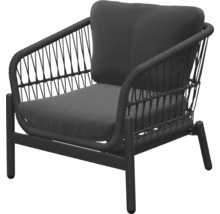 Tuinstoel met kussen en rotanlook