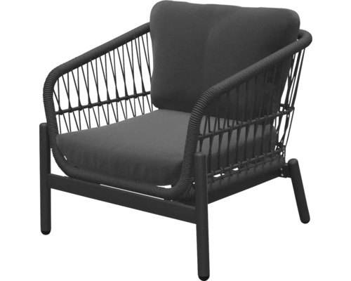 Tuinstoel met kussen en rotanlook