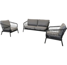 Tuinmeubelset met bank en twee fauteuils