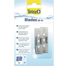 Tetra vervangingsmessen SB 45 voor aquariumglasreiniger, 2 stuks van roestvrij staal.