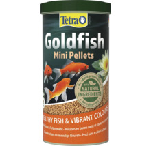 Tetra Goldfish Mini Pellets, visvoer voor goudvissen in de vijver, met natuurlijke ingrediënten, zonder conserveermiddelen en kleurstoffen.