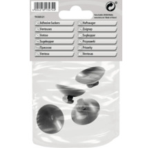 Set van 4 zuignappen in een verpakking.