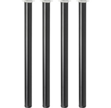 Vier metalen tafelpoten