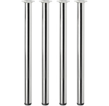 Vier metalen tafelpoten