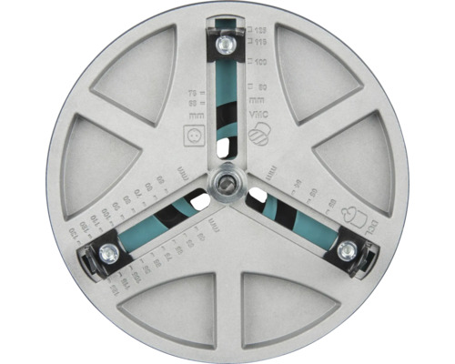 Instelmal voor het bepalen van de juiste diameter