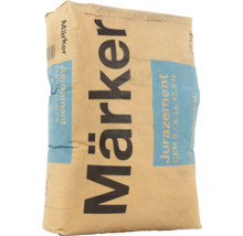 Zak cement van het merk Märker, Jurazement CEM II / A-LL 42,5 N, 25 kilogram