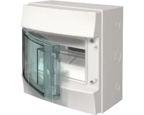 Vochtbestendige stroomverdeler met transparante deur