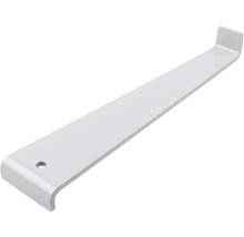 Stevige metalen plankdrager met inhaakclip en montagegat.