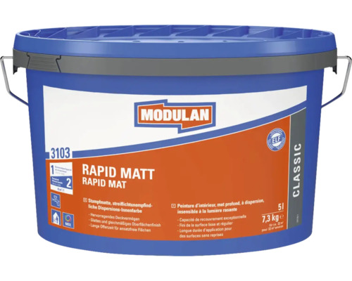 MODULAN 3103 Rapid Mat wit muurverf 5 l Emmer Modulan Rapid Matt binnenverf