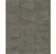 Behang met driehoekig houten design