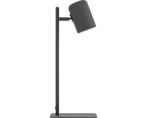 EGLO LED Tafellamp Ceppino zwart Grijze metalen bureaulamp met verstelbare lampkop