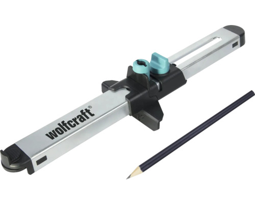 WOLFCRAFT Laminaatinpasser Wolfcraft kruishout met verstelbare slede en potlood voor het markeren van parallelle lijnen.