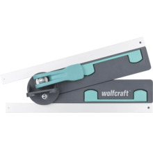 Wolfcraft zwaaihaak voor het opmeten en overbrengen van hoeken, kunststof behuizing met metalen componenten.