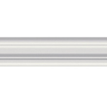 Witte decoratieve profiellijst voor wand en plafond met gestructureerd profiel.