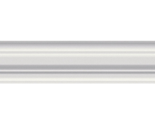 Witte decoratieve profiellijst voor wand en plafond met gestructureerd profiel.