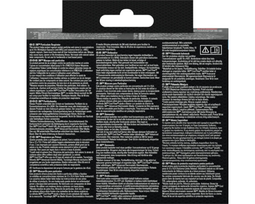 Informatie over een 3M fijnstoffilter met productdetails en veiligheidsinstructies.